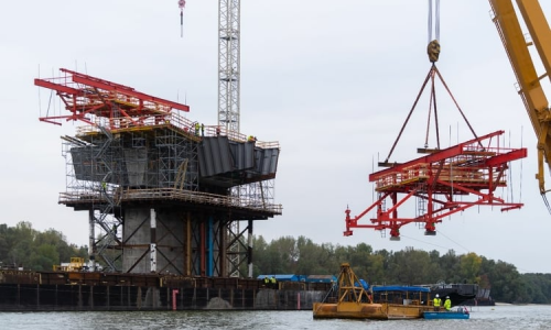Megkezdődött a Kalocsa-Paks Duna-híd szabadszerelése